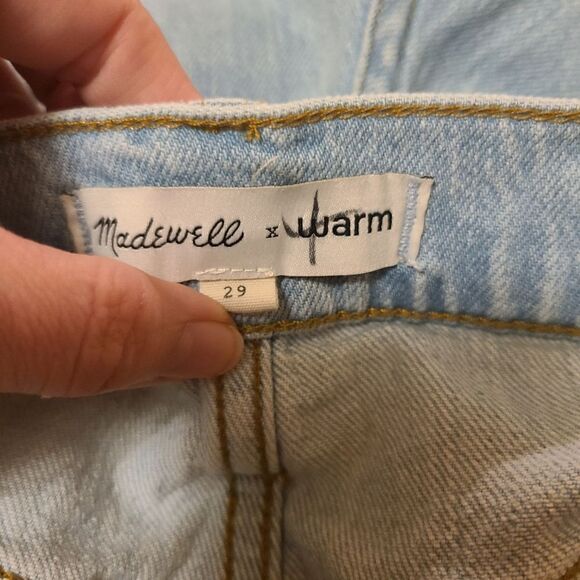 Madewell x Warm Tie High-Rise Denim Shorts Size 29 - Picture 5 of 9